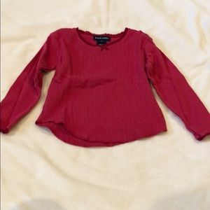 Ralph Lauren red long sleeve shirt size 2T